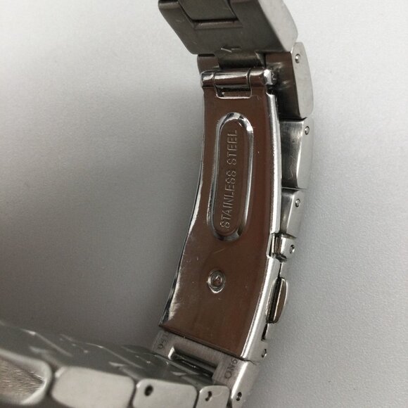 Coach Boyfriend Watch Women 35mm Silver Tone Bling Logo Dial New Battery 6" - Picture 9 of 13